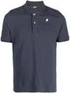 K-way Poloshirt Mit Logo-patch In Blue