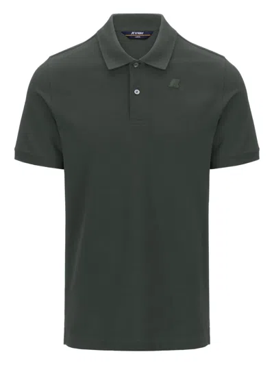 K-way Logo-patch Polo Shirt In Green