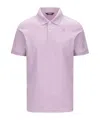 K-way Logo Patch Polo Shirt In Purple
