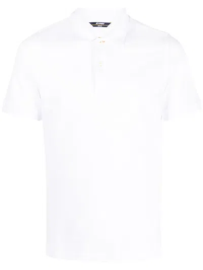 K-way Logo-patch Polo Shirt In White