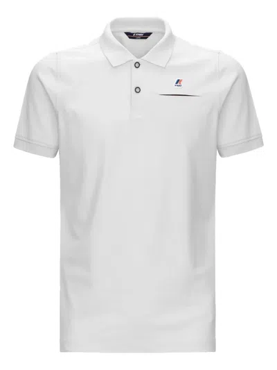 K-way Logo-patch Polo Shirt In White