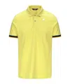 K-way Logo Patch Polo Shirt In Yellow