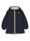 K-way Logo-patch Reversible Hooded Jacket In Blue