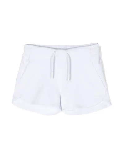 K-way Kids' Logo-patch Shorts In White
