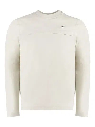 K-way Logo-patch Sweatshirt In Neutrals