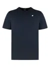 K-way Letitrain Cotton Crew-neck T-shirt In Blue