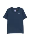 K-way Logo-patch T-shirt In Blue