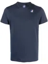 K-way T-shirt With Round Neck And Short Sleeves In Blue