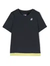 K-way Logo-print Cotton T-shirt In Blue