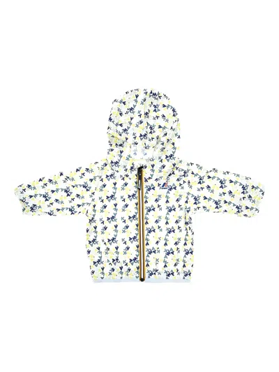 K-way Babies' Logo-print Hooded Jacket In Neutral