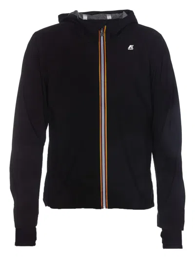 K-way Logo-print Hooded Jacket In Black