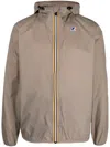 K-way Logo-print Hooded Jacket In Neutrals