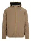 K-way Logo-print Jacket In Brown