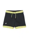 K-way Logo-print Layered Shorts In 蓝色