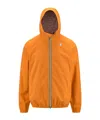 K-way Stretch Dot Lightweight Hooded Jacket In Orange