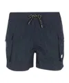 K-way Logo Swim Trunks In Blue
