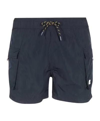 K-way Logo Swim Trunks In Blue
