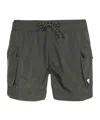 K-way Logo Swim Trunks In Green