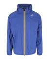 K-way Hooded Jacket With Adjustable Drawstring And Pockets