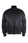 K-way Londony Bomber In Technical Fabric In Black