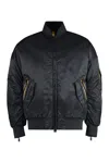 K-way Londony Bomber In Technical Fabric In Black