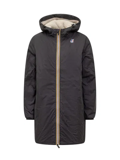 K-way Long Parka With Synthetic Fur Lining  In Black