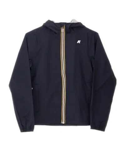 K-way Jack Stretch Nylon Jersey Jacket In Black