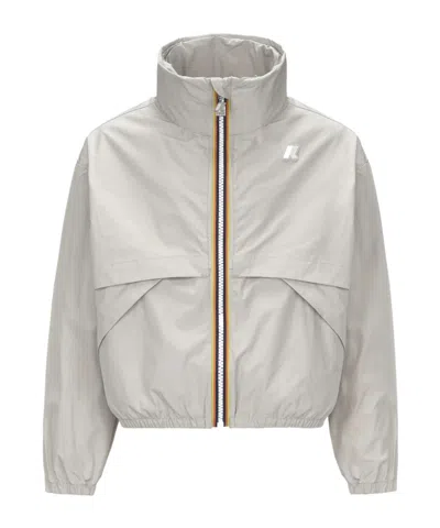 K-way Long Sleeve Casual Jacket In Gray