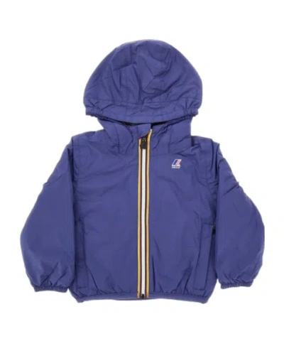 K-way Long Sleeve Jacket In Navy Blue