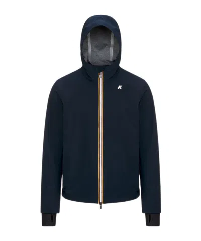 K-way Long-sleeved Casual Jacket In Blue