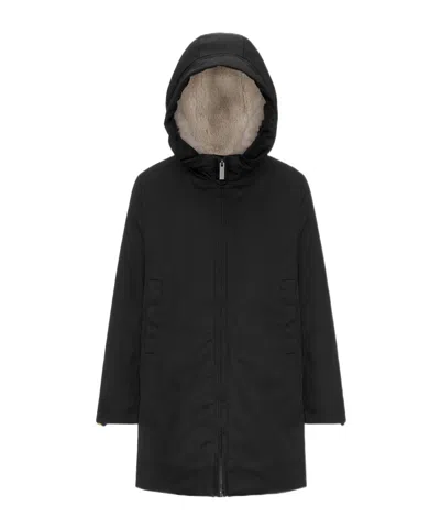 K-way Long-sleeved Casual Jacket In Black