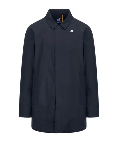 K-way Long-sleeved Casual Jacket In Black