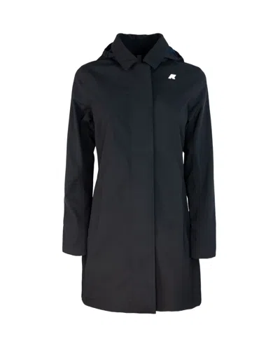 K-way Long-sleeved Casual Jacket In Black
