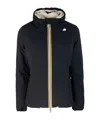 K-way Laurette Plus.2 Double Short Down Jacket In Black