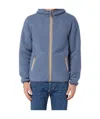 K-way Jack Sherpa-fleece Hooded Jacket In Blue