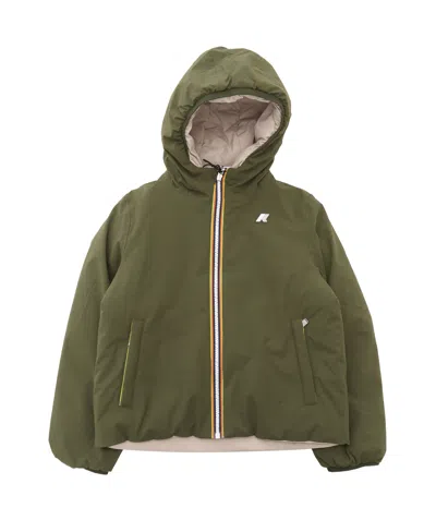 K-way Long-sleeved Casual Jacket In Green