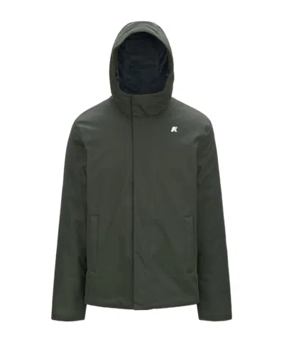 K-way Long-sleeved Casual Jacket In Green