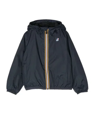 K-way Long-sleeved Coat In Black