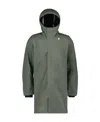 K-way Long-sleeved Coat In Black