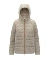 K-way Long-sleeved Cotton-padded Jacket In Green