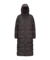 K-way Long-sleeved Down Jacket In Black