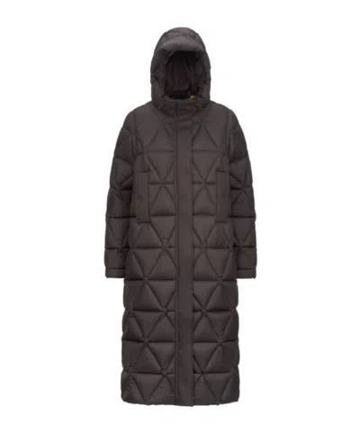 K-way Long-sleeved Down Jacket In Black