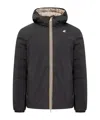 K-way K Way Jacko Bonded Short Jacket With Hood In Black