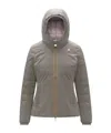 K-way Lily St Thermo Reversible Down Jacket In Gray