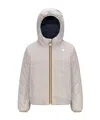 K-way Long-sleeved Down Jacket In Gray