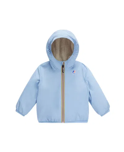 K-way Long-sleeved Hooded Cotton-padded Suit In Blue