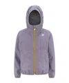 K-way Le Vrai Hooded Jacket In Gray