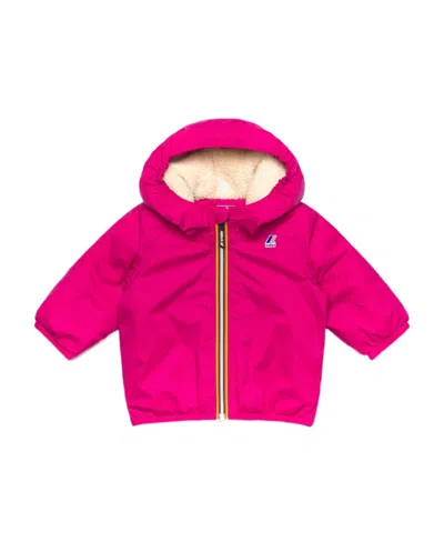 K-way Long-sleeved Hooded Jacket In Pink