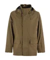 K-way Erhal Tech Wool Blend - Hooded Jacket In Green