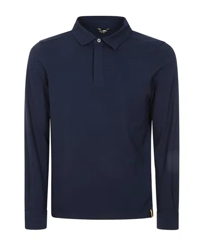 K-way Long-sleeved Polo Shirt In Blue